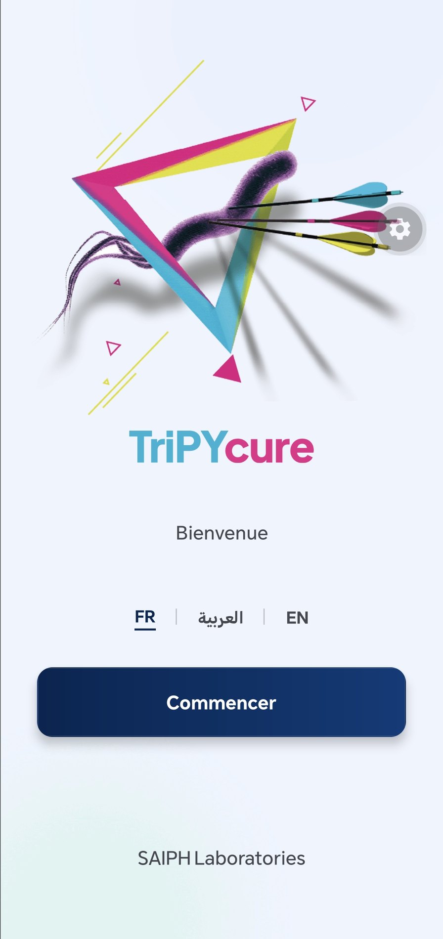 Écran de bienvenue TriPYcure