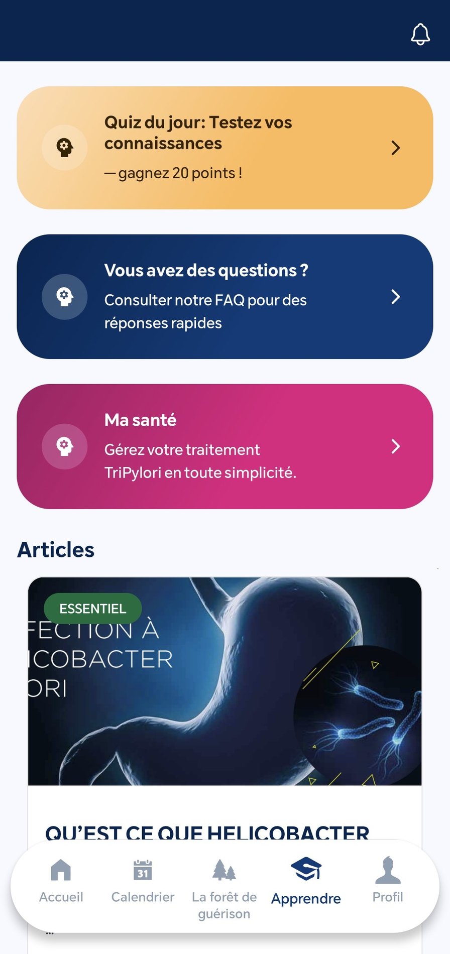 Contenus éducatifs et quiz